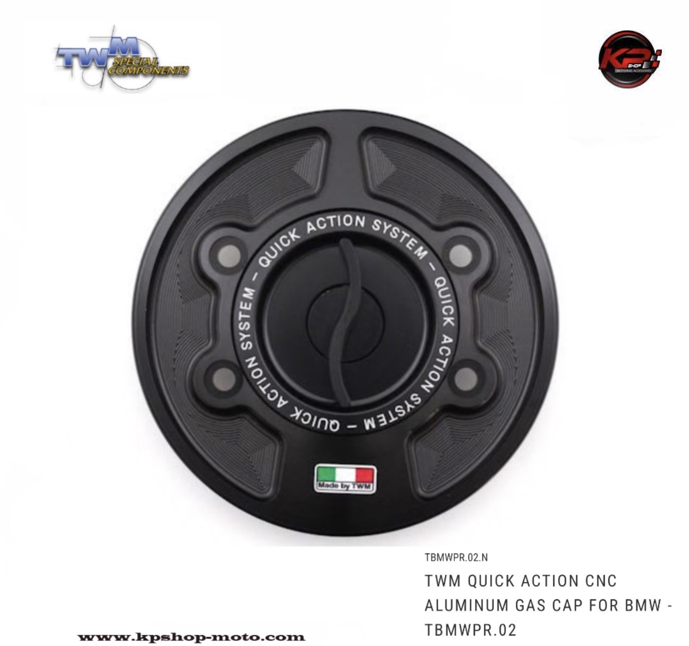 ฝาถัง TWM QUICK ACTION CNC ALUMINUM GAS CAP FOR BMW S1000R/ S1000RR/ M1000R/ M1000RR