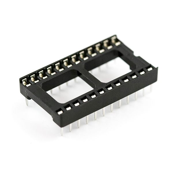 ซ็อกเก็ตไอซี24ขาแบนธรรมดากว้างsocket 24 Pin DIP24 SIP DIP-24 IC Sockets Adaptor