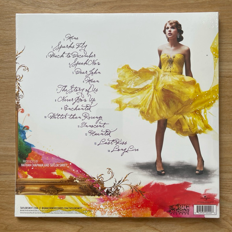 แผ่นเสียง Taylor Swift Speak Now , 2 x Vinyl, LP, Album, Reissue,Black ,EU มือหนึ่ง ซีล