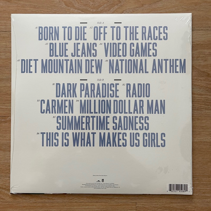 แผ่นเสียง Lana Del Rey – Born To Die, Vinyl, LP, Album, Reissue ,USA มือหนึ่ง ซีล