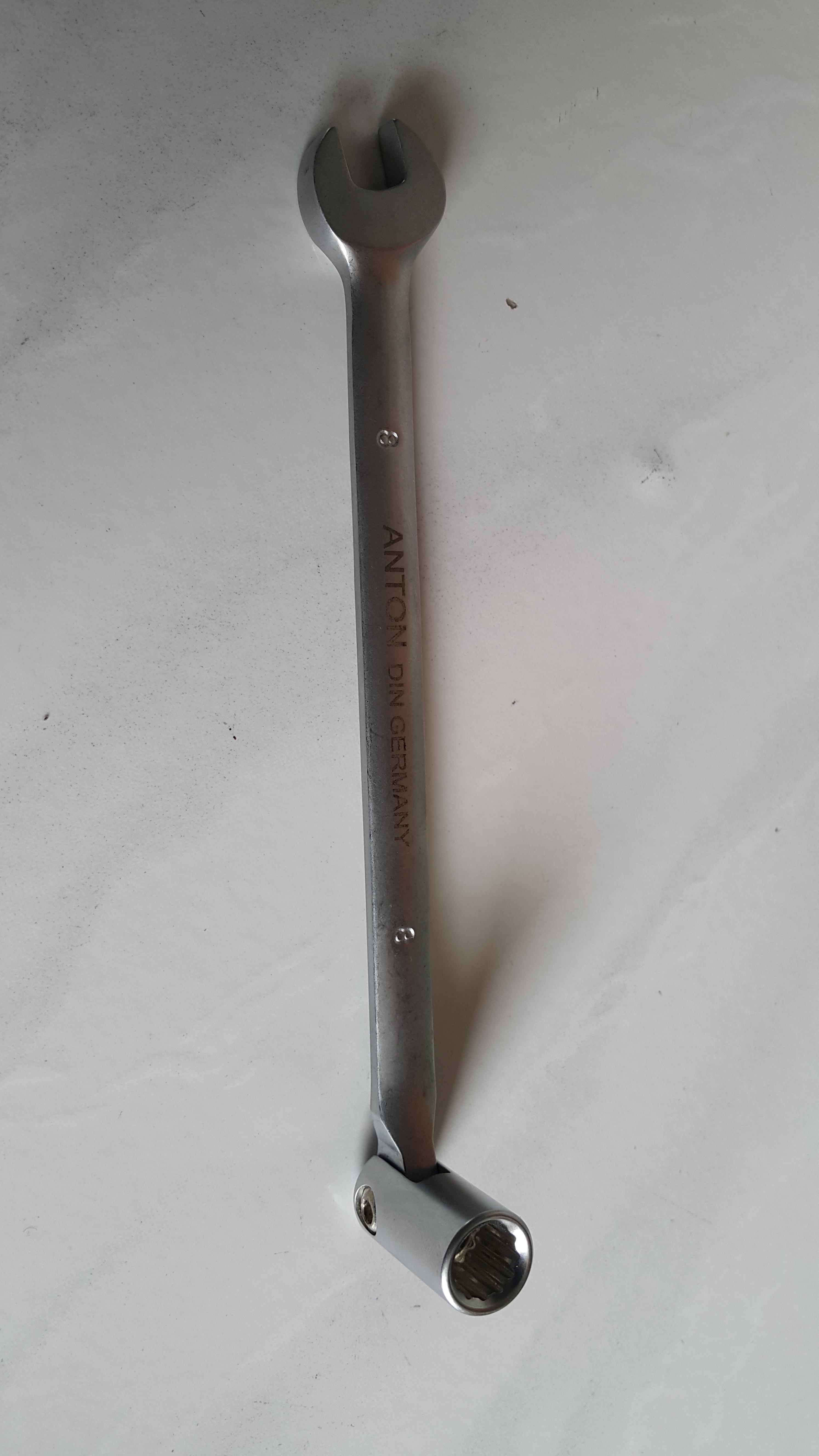 ประแจหัวบล็อคปากตาย 8 mm ปรับมุมได้