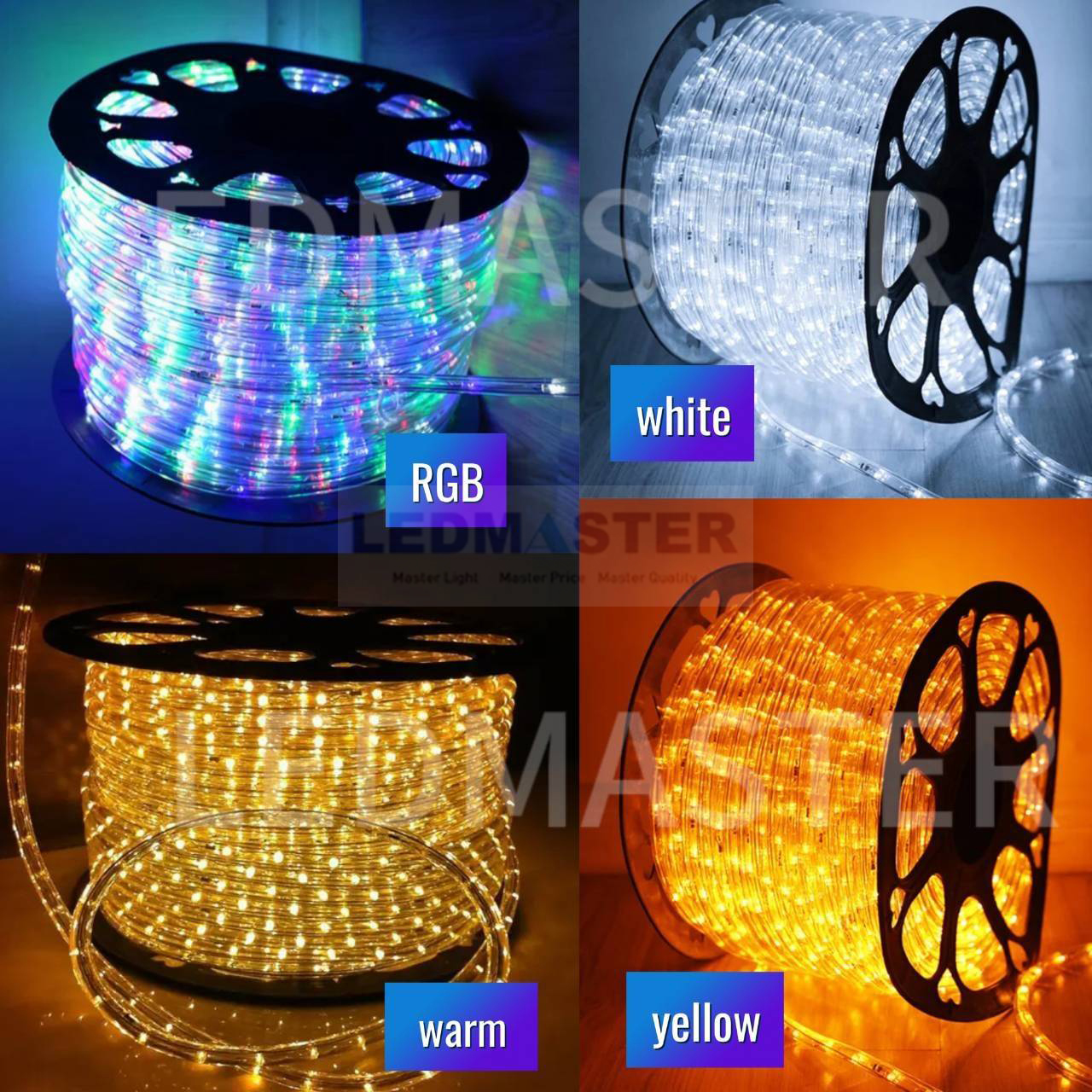 ไฟปีใหม่ ไฟสายยางเเบบท่อกลม ม้วน 100 เมตร (ฟรี ปลั๊กหัวจ่าย3ชุด)ไฟเส้น LED 220V led rooplight led neonflex LED Strip