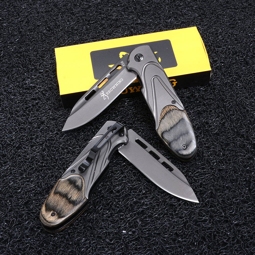 BN-22-289 มีดเดินป่า มีดพับพกพา แคมปิ้ง Browing Folding Pocket Knife 1 320 กรัม 22 cm