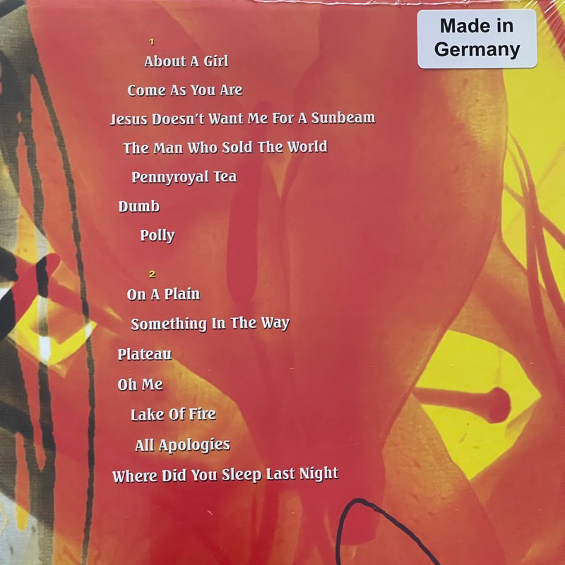 แผ่นเสียง Nirvana – MTV Unplugged In New York ,Vinyl, LP, Album, Reissue, 180 Gram,EU มือหนึ่ง ซีล