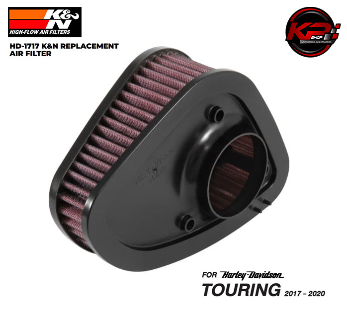 กรองอากาศ K&N FOR HARLEY DAVIDSON TOURING 2017 - 2020 (HD 1717)