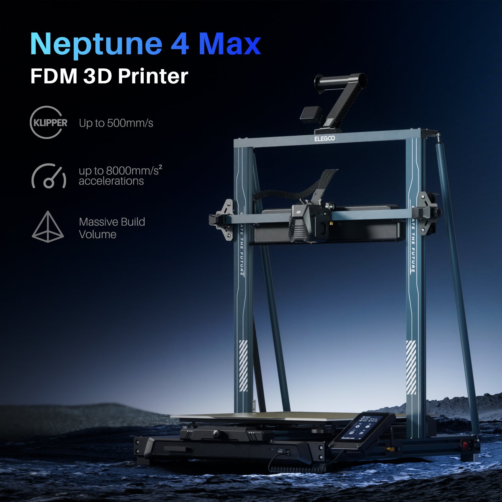 เครื่องพิมพ์ 3 มิติ (3D Printer) Elegoo Neptune 4 Max by In2real3d