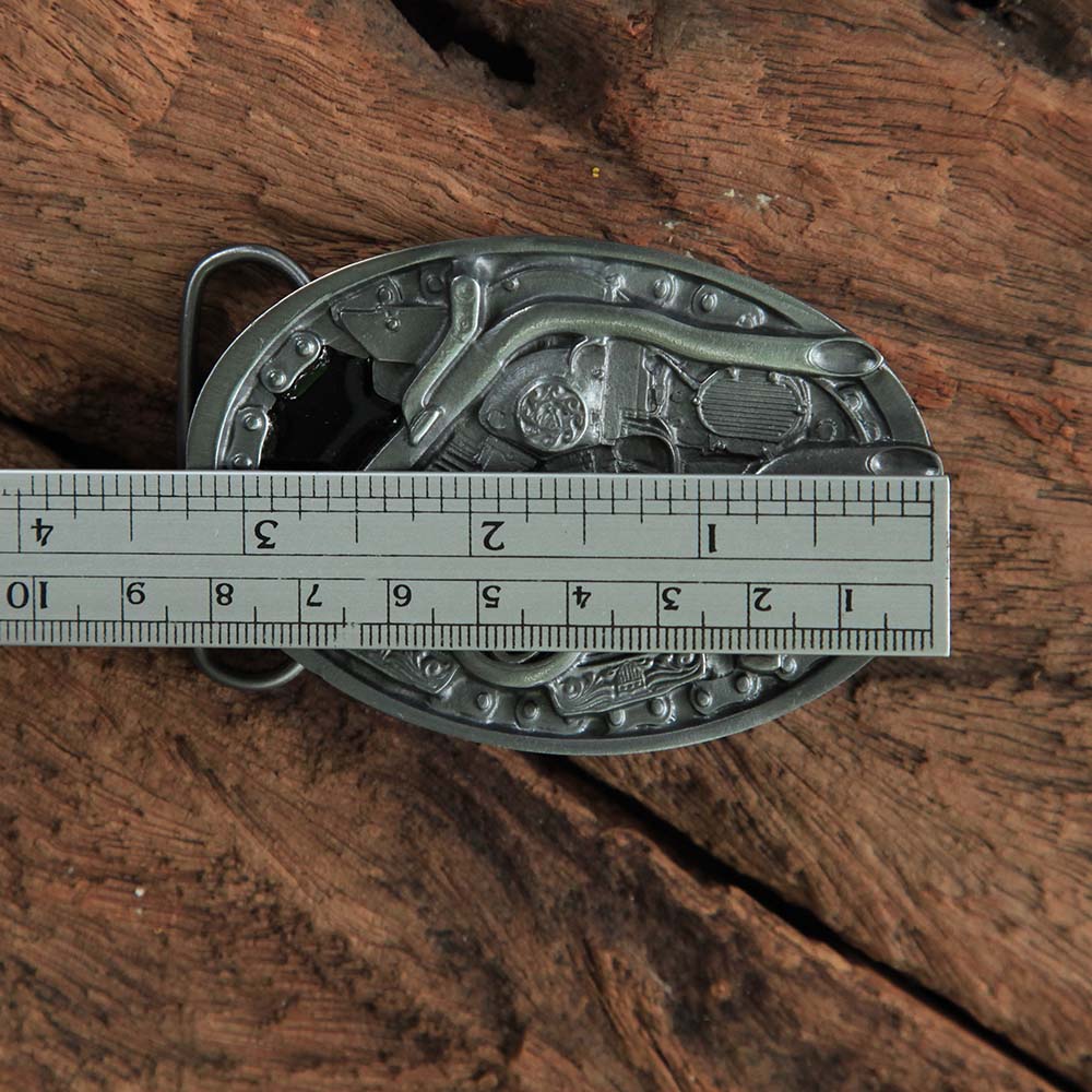 หัวเข็มขัด HARLEY MOTORCYCLE BELT Made in U.S.A. หัวเข็มขัดอย่างเดียวไม่มีสายหนัง ของใหม่ 1 131 กรัม