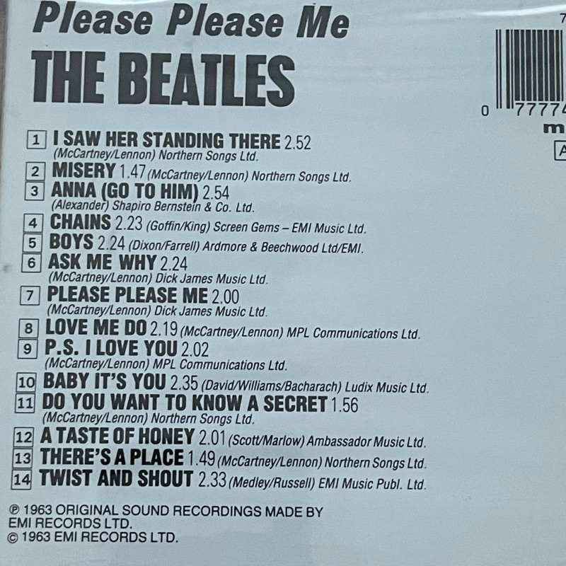 CD The Beatles - Please Please Me ,CD, Album, Reissue, Repress, Mono แผ่นแท้ ใหม่ ซีล