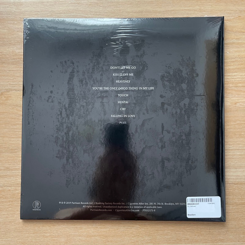 แผ่นเสียง cigarettes aftersex Cry ** deluxe vinyl180gram **poster+lyric book มือหนึ่ง ซีล
