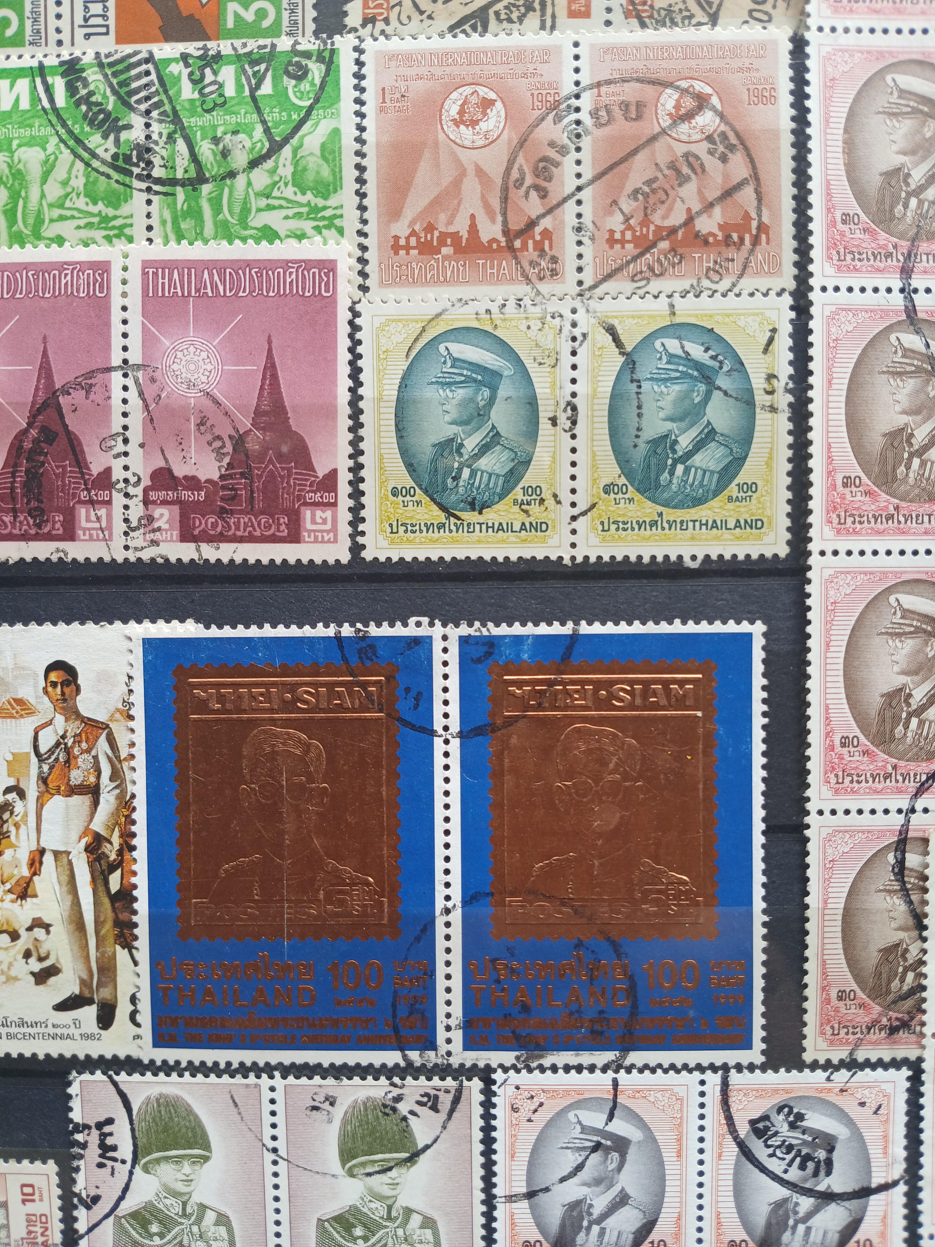 แสตมป์ไทยใช้แล้ว มีบล็อก,คู่,ดวงติดกัน มีหน้าดวง 100,200 บาท ส่งพร้อมเม้าท์ตามภาพครับ (B1,B2)