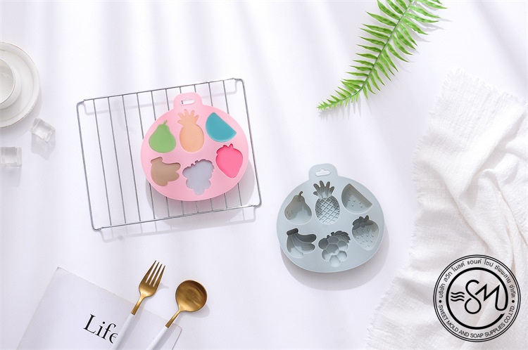 แม่พิมพ์ผลไม้คละลาย 6 ช่อง ขนาด 20-30 กรัม