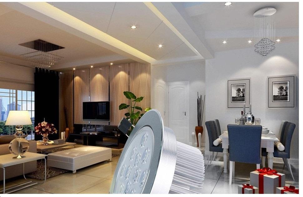 [คุ้มสุด! เเพ็ค 10 โคม] LED DOWNLIGHT โคมไฟดาว์นไลท์ 3W 5W 7W 9W 12W 15W โคมไฟตกเเต่งเพดาน โคมไฟฝังฝ้า โคมไฟส่องเฉพาะจุด เเสงwhite/warmwhite รุ่นขอบเงิน พร้อมหม้อเเปลง ติดตั้งใช้งานได้ทันที