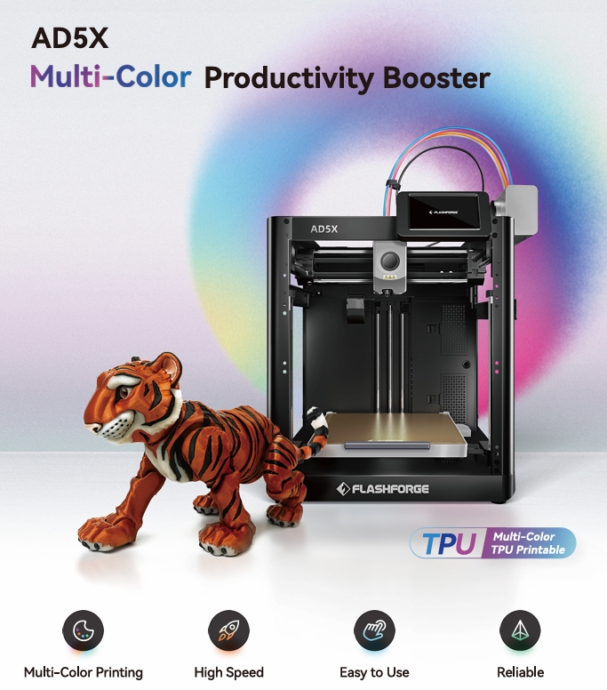 เครื่องพิมพ์ 3 มิติ (3D Printer) Flashforge AD5X by In2Real3d
