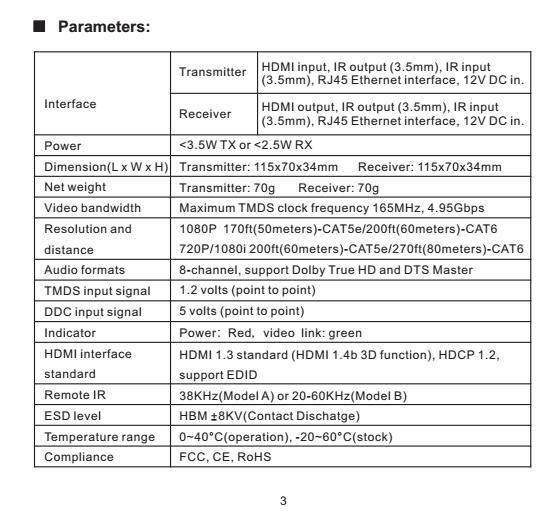 HDMI WALL PLATE EXTENDER 60M (POE) (คู่ละ)