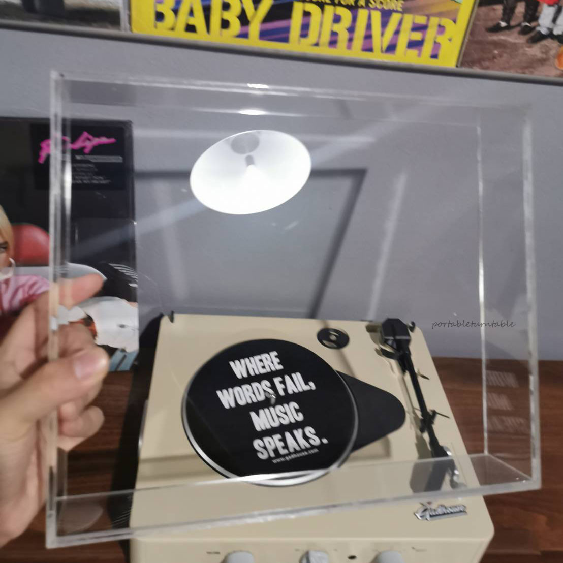 ฝาครอบเครื่องเล่นแผ่นเสียง Gadhouse รุ่น Brad เเบบฝาใส arcylic