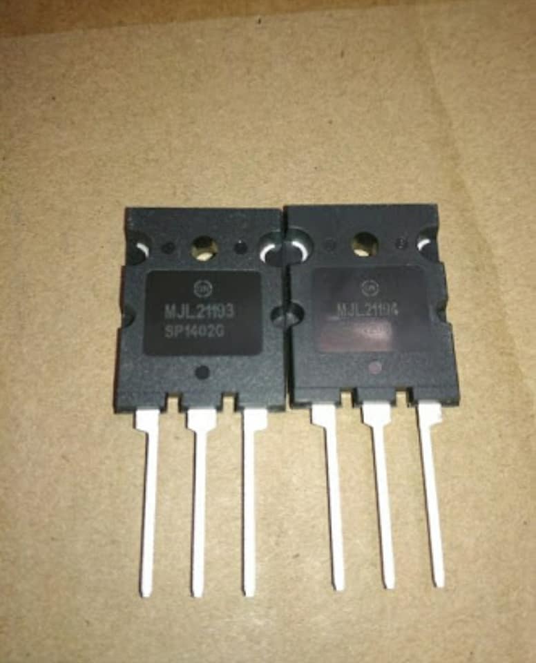 MJL21193+MJL21194ขายเป็นคู่TRANSISTERPOWERAMPตัวถังTO-264ยี่ห้อON-SEMICONDUCTERราคาคู่ล่ะ