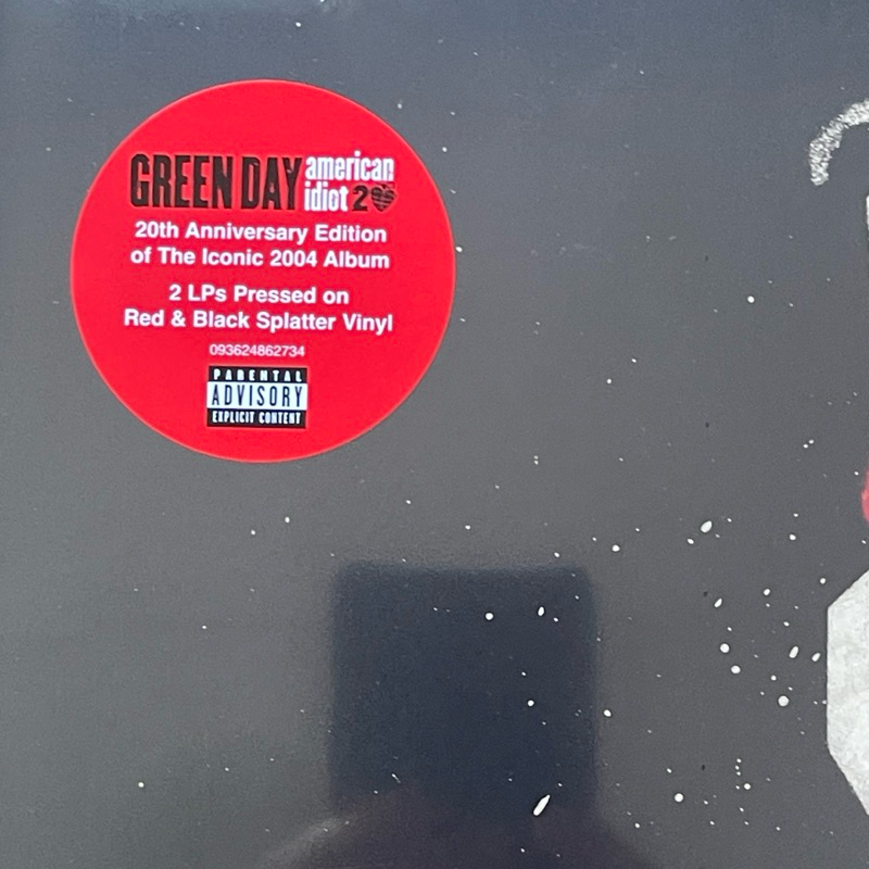 แผ่นเสียง Green Day - American Idiot 20th Anniversary, Red & Black Splatter, 20th Anniversary ,มือหนึ่ง ซีล