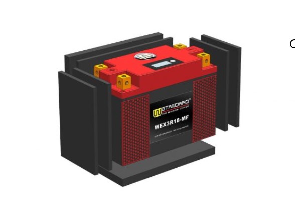 แบตเตอรี่ สำหรับรถจักรยานยนต์ E-LITHIUM WEX3R18-MF W-STANDARD