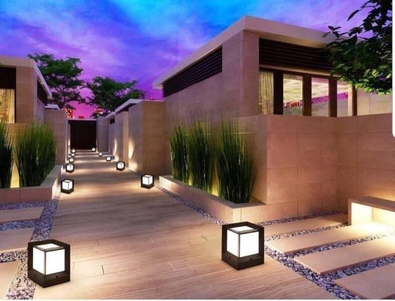 ส่งฟรี Solar Lamp ! โคมไฟหัวเสาโซล่าเซลล์ ทรงสี่เหลี่ยม สวยหรู โคมไฟทำจากอลูมิเนียมทนทาน เเสงวอร์มไวท์ โคมไฟพลังงานเเเสงอาทิตย์ โคมไฟรั้วบ้าน โคมไฟสวน เหมาะสำหรับใช้ติดเป็นโคมไฟหัวเสาโซล่าเซลล์หน้าบ้านหรือทางเดิน จำนวน 1 โคม