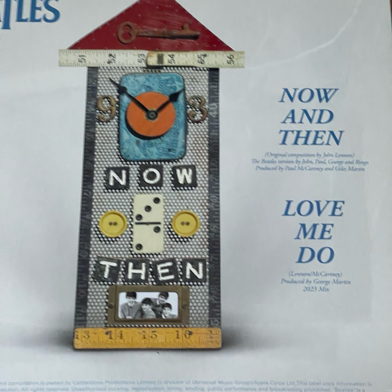 แผ่นเสียง The Beatles - Now And Then , Black Vinyl, 12", 45 RPM, Single, Stereo มือหนึ่ง ซีล