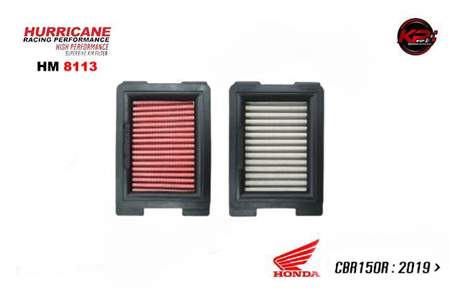 กรองอากาศ HURRICANE FOR HONDA CBR 150 2019+ (COTTON) HM8113