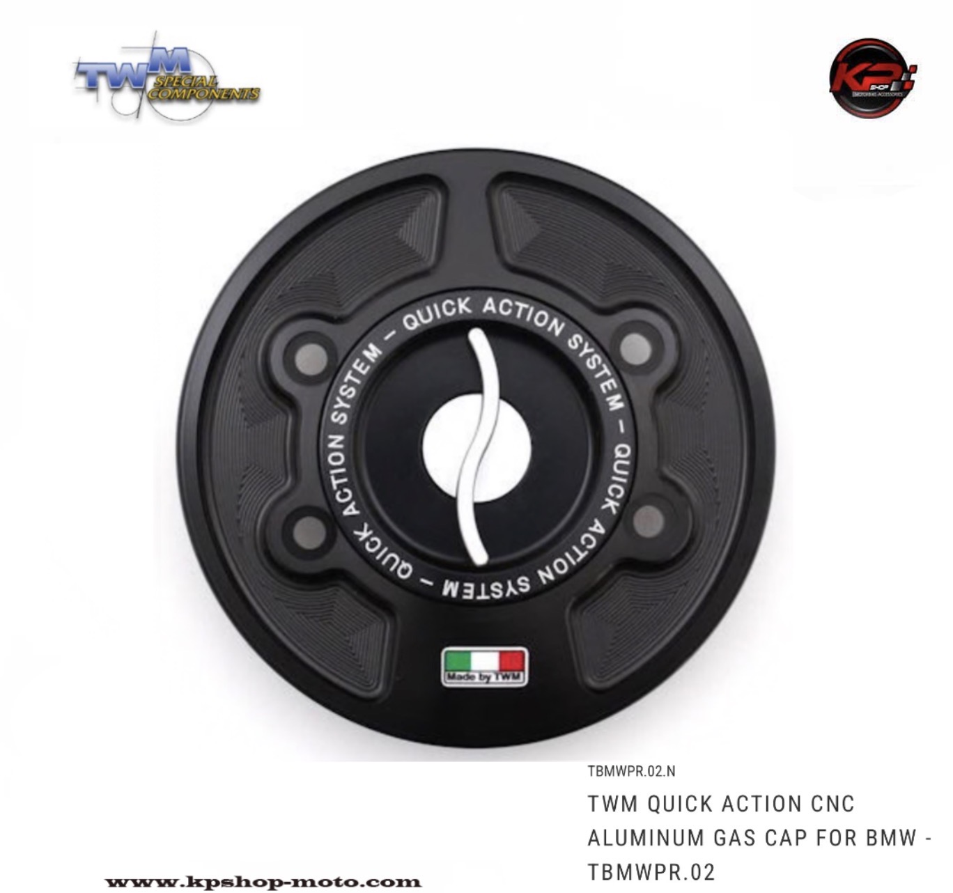 ฝาถัง TWM QUICK ACTION CNC ALUMINUM GAS CAP FOR BMW S1000R/ S1000RR/ M1000R/ M1000RR