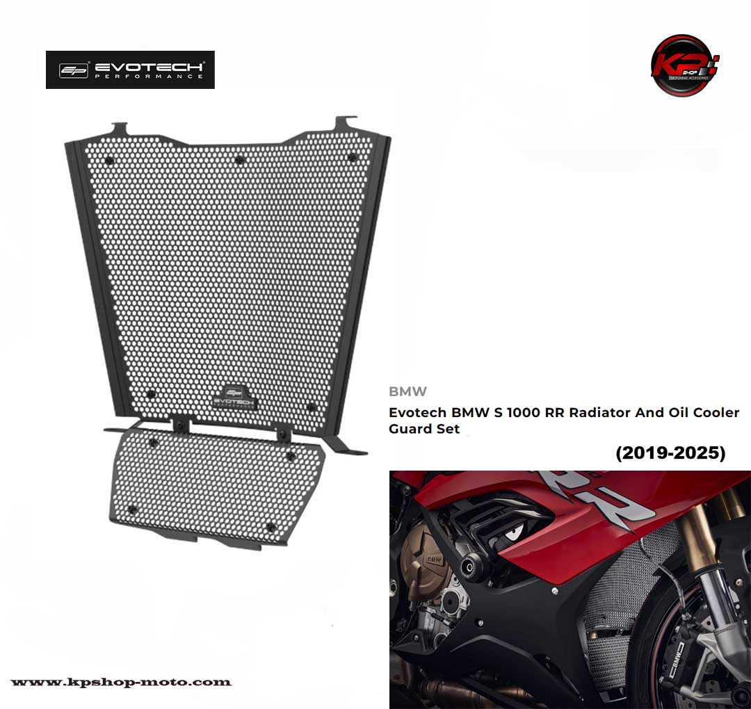 การ์ดหม้อน้ำ & การ์ดออยส์ Evotech BMW S1000RR Radiator And Oil Cooler Guard Set (2019 - 2025)