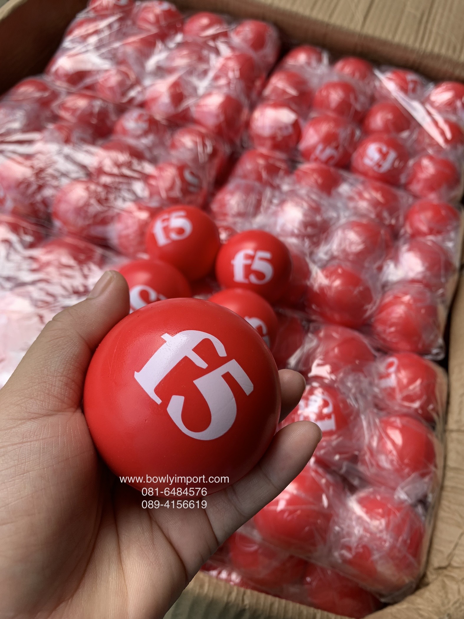 ผลิตลูกบอลบีบ บริหารมือ พร้อมโลโก้