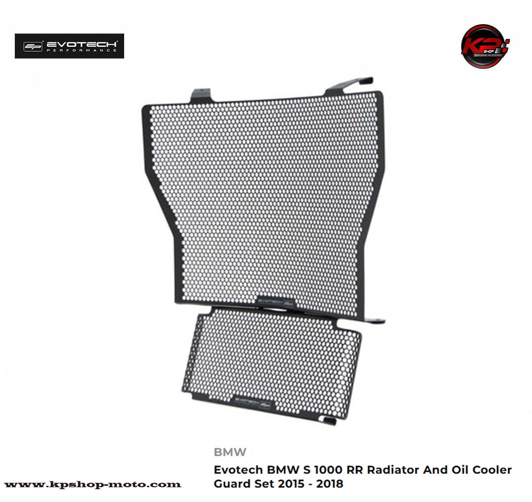 การ์ดหม้อน้ำ & การ์ดออยส์ Evotech BMW S 1000 RR Radiator And Oil Cooler Guard Set (2015 - 2018) / HP4 (2013-2016)