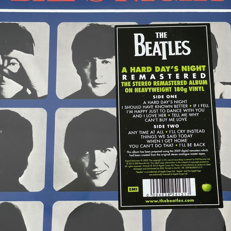 แผ่นเสียง The Beatles - A Hard Day's Night ,Vinyl, LP, Album, Reissue, Remastered, Repress, Stereo มือหนึ่ง ซีล