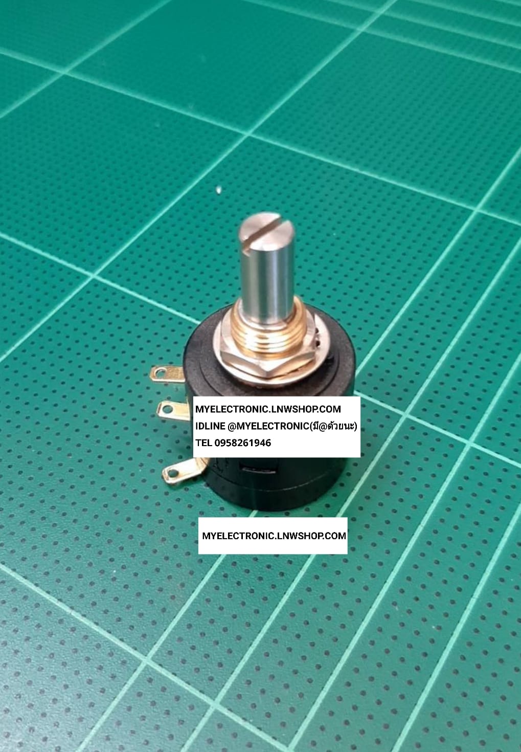 ขาย โวลุ่ม22HPM-10E-2K VOLUME VR VARIABLE RESISTOR โวลุ่ม รุ่น 22HPM-10E-2K โวลุ่ม2Kปรับ10รอบ โวลุ่ม2k10รอบ โวลุ่มปรับ10รอบ โวลุ่ม10รอบ ญี่ปุ่น แท้ ยี่ห้อ SAKAE MADE IN JAPAN ของแท้ ราคาตัวละ . . . . หน่วย บาท