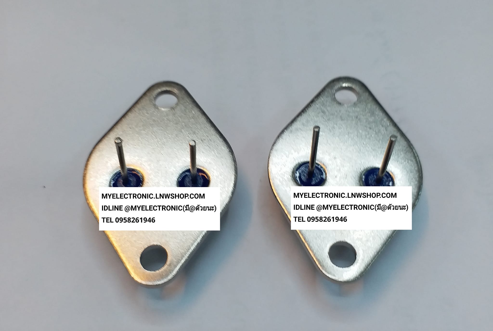 ขาย 2N3055+MJ2955 ขายเป็นคู่ ยี่ห้อMOSPEC อย่างดี ตัวถัง จานบิน TO-3 TRANSISTOR ทรานซิสเตอร์ ของแท้ อย่างดี ตัวถัง จานบิน TO-3 ราคา คู่ละ . . . . หน่วย บาท