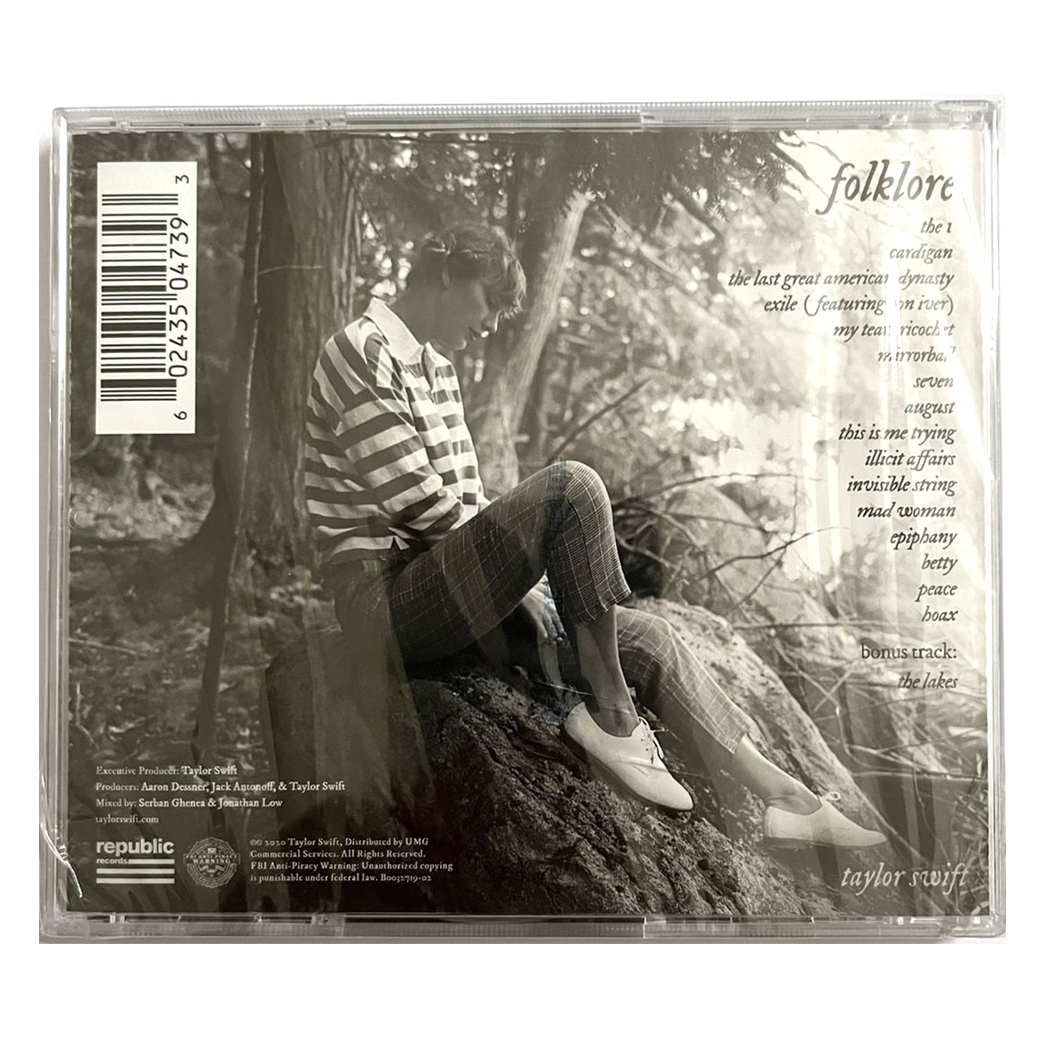 CD ซีดีเพลง Taylor Swift – Folklore แผ่นแท้ แผ่นใหม่ ซีล (กล่องแตกมีกล่องใหม่เปลี่ยนให้)