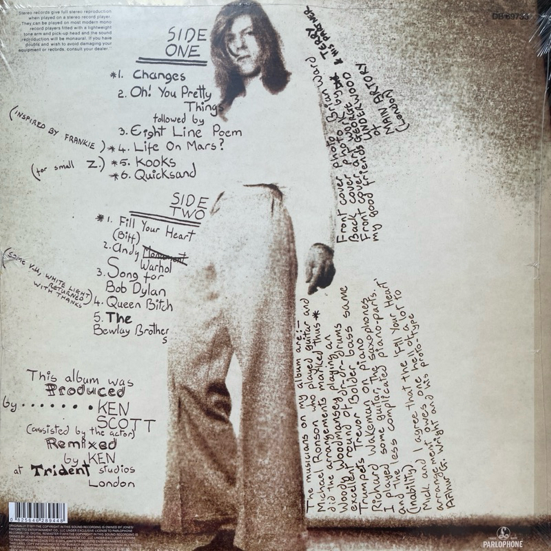 แผ่นเสียง David Bowie - Hunky Dory Vinyl, LP, Album, Reissue, Remastered, Stereo, 180 Gram ,EU มือหนึ่ง ซีล