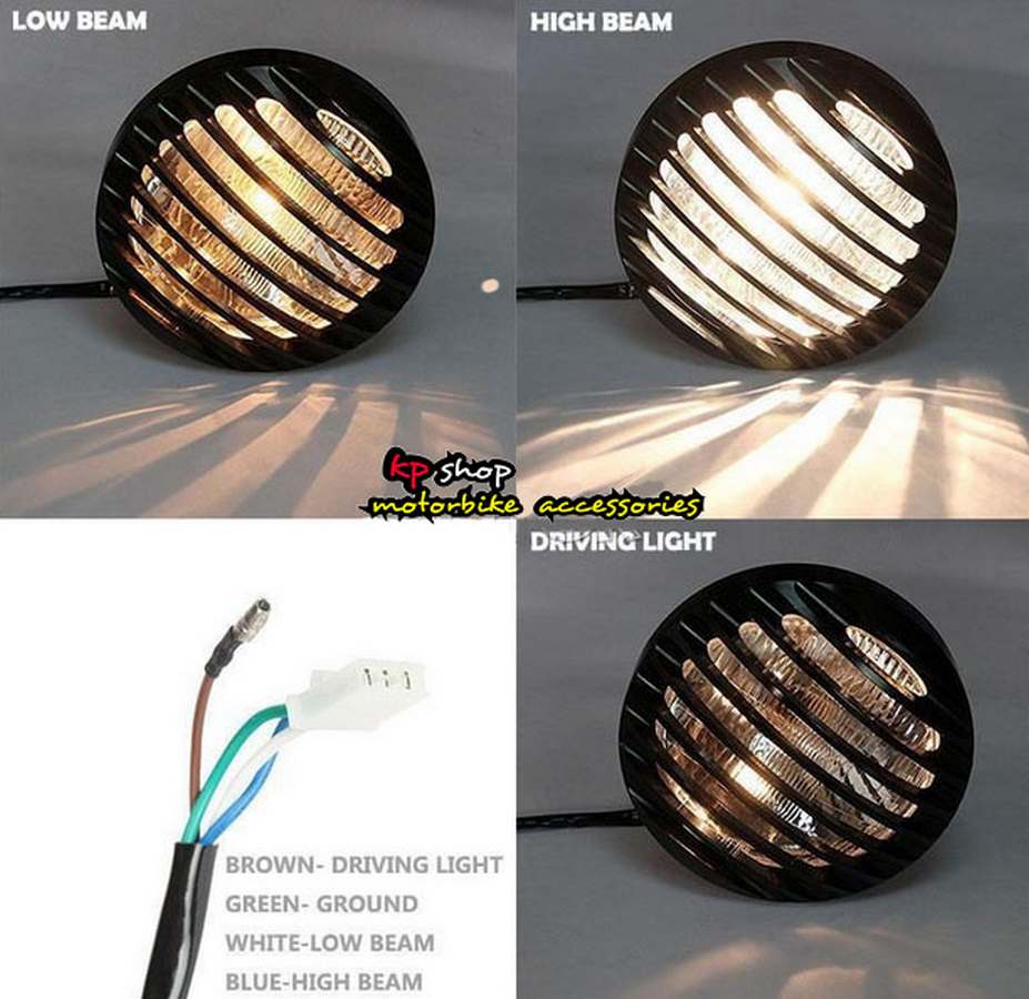 ไฟหน้าช้อปเปอร์ แบบตะแกรง