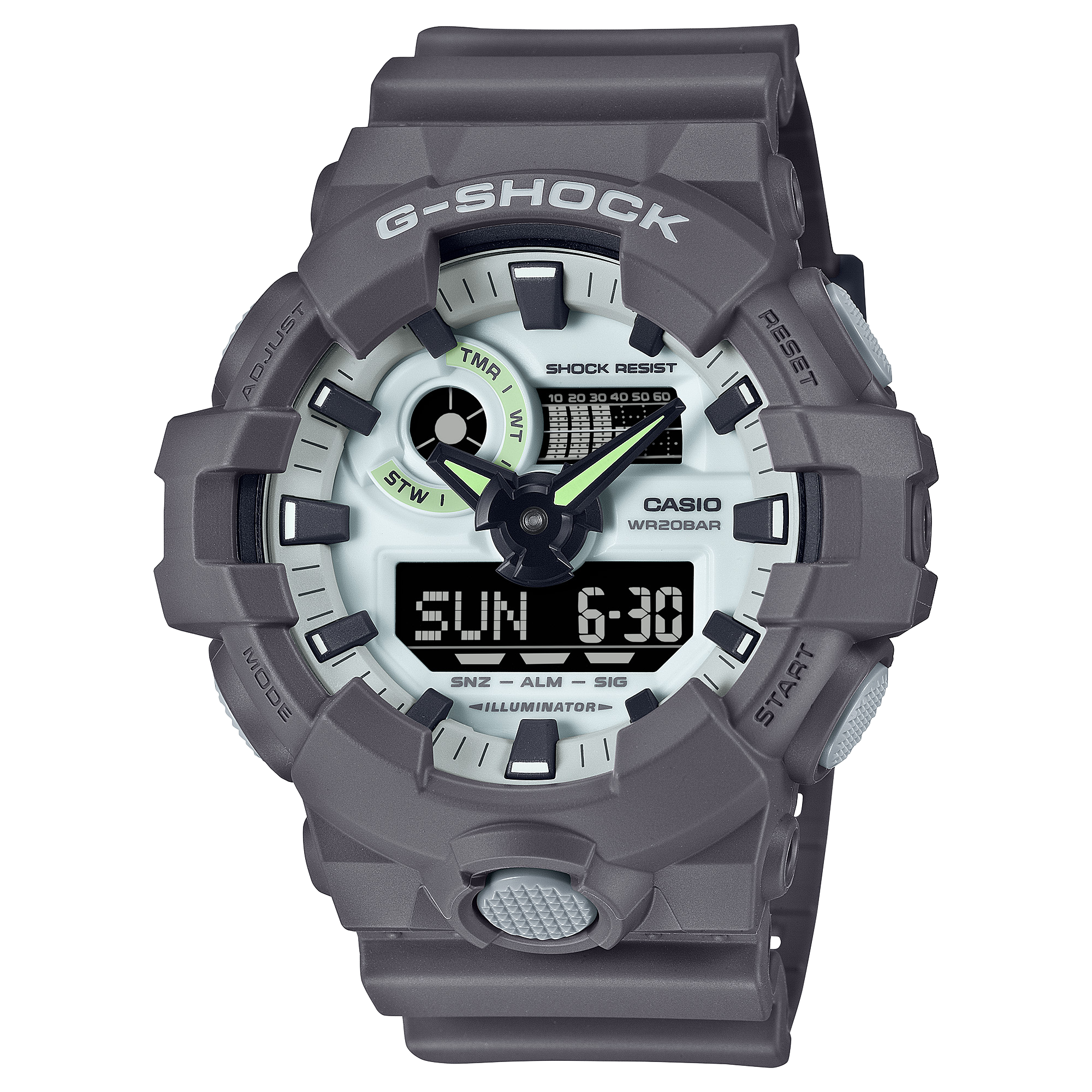 GA-700HD-8A | อะนาล็อก-ดิจิตอลมาตรฐาน | ซีรีส์ 700 | G-SHOCK | นาฬิกา | CASIO