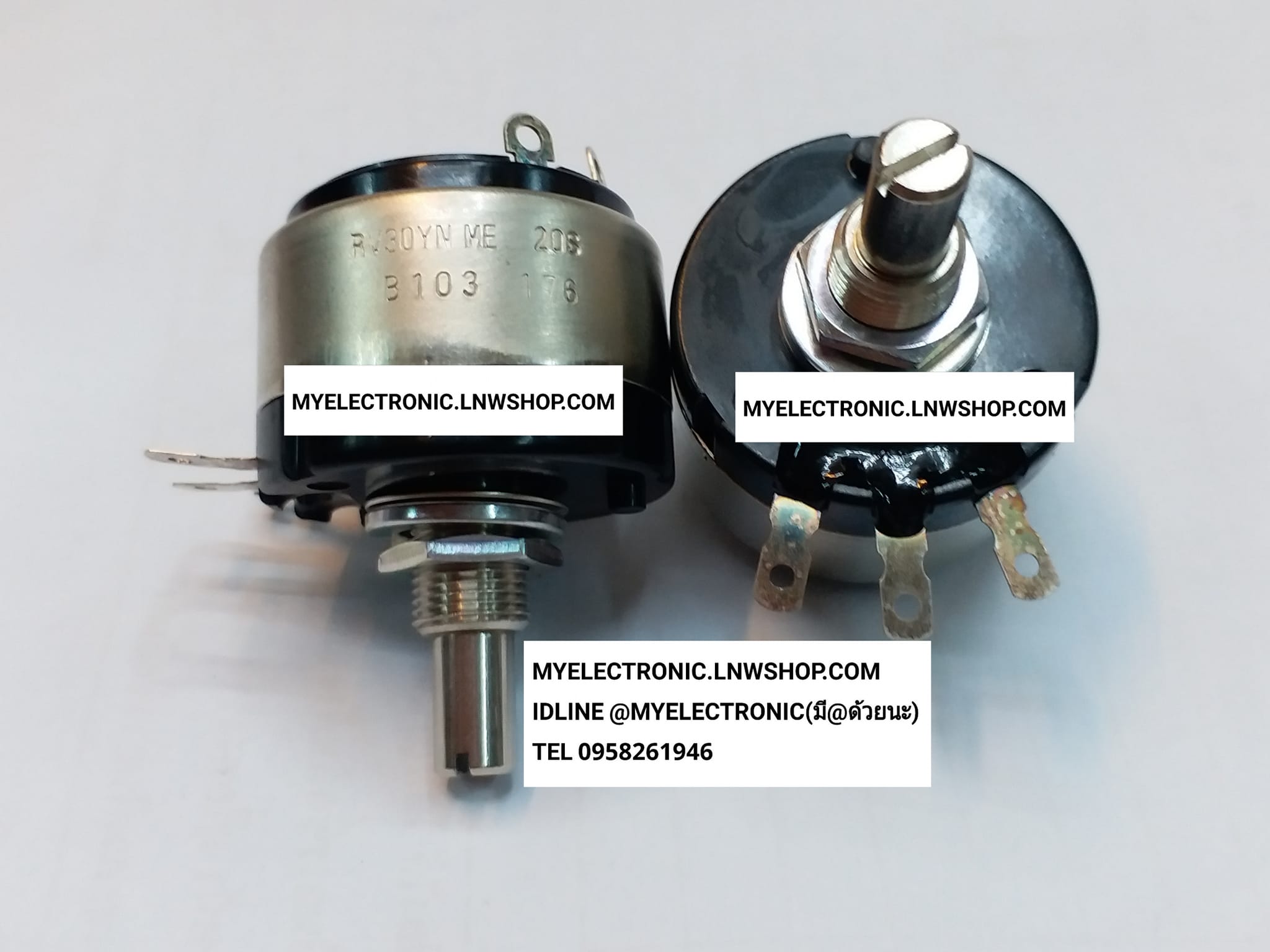 ขาย RV30YNME20S โวลุ่ม10Kมีสวิทช์ โวลุ่มมีสวิทช์10K 1W โวลุ่ม10Kมีสวิทช์1W 1WATT 1วัตต์ RV30YN ME 20S B103 VARIABLE VOLUME MADE IN JAPAN ของแท้ โวลุ่ม10K B103 โวลุ่มB103 RV30YNME B103 โวลุ่มRV30YNมีสวิทช์ ของญี่ปุ่นแท้ โวลุ่ม1วัตต์ โวลุ่ม1W ยี่ห้อ COSMO ร