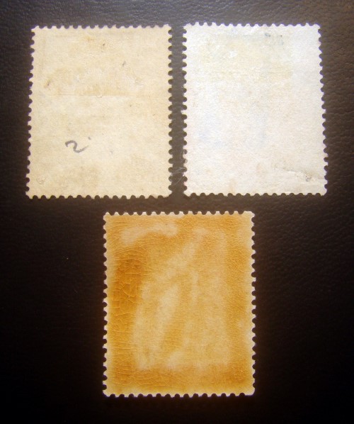 ((--ยังไม่ใช้+ใช้แล้ว--)) s2847-แสตมป์รัชกาลที่ 5 วัดแจ้ง ปี 2448 หน้าดวง 4 อัฐ Pale scarlet ยังไม่ใช้ หายาก + แสตมป์ 2 ดวง ใช้แล้ว ราคาเบา น่าสะสมครับ