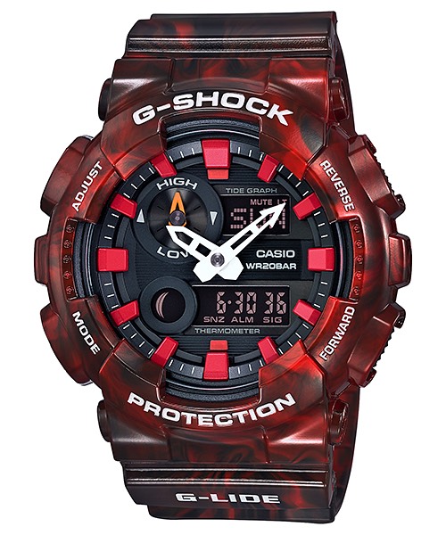 Casio G-Shock GAX-100MB-4A G-Lide Red Watch รุ่น GAX-100MB-4A
