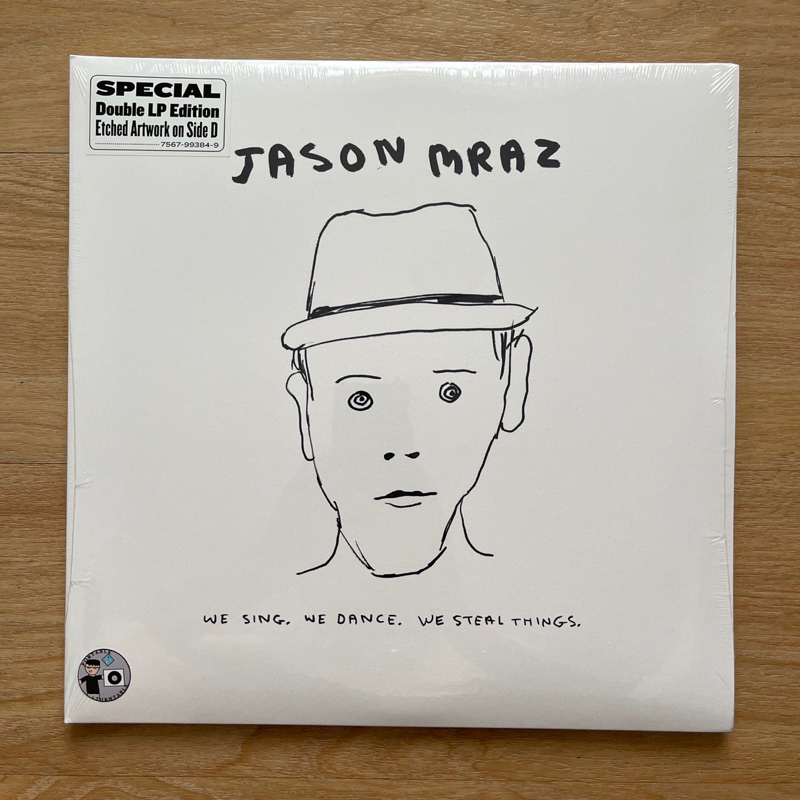 แผ่นเสียง Jason Mraz – We Sing, We Dance, We Steal Things ,**2LP etched artwork on D Side มือหนึ่ง ซีล