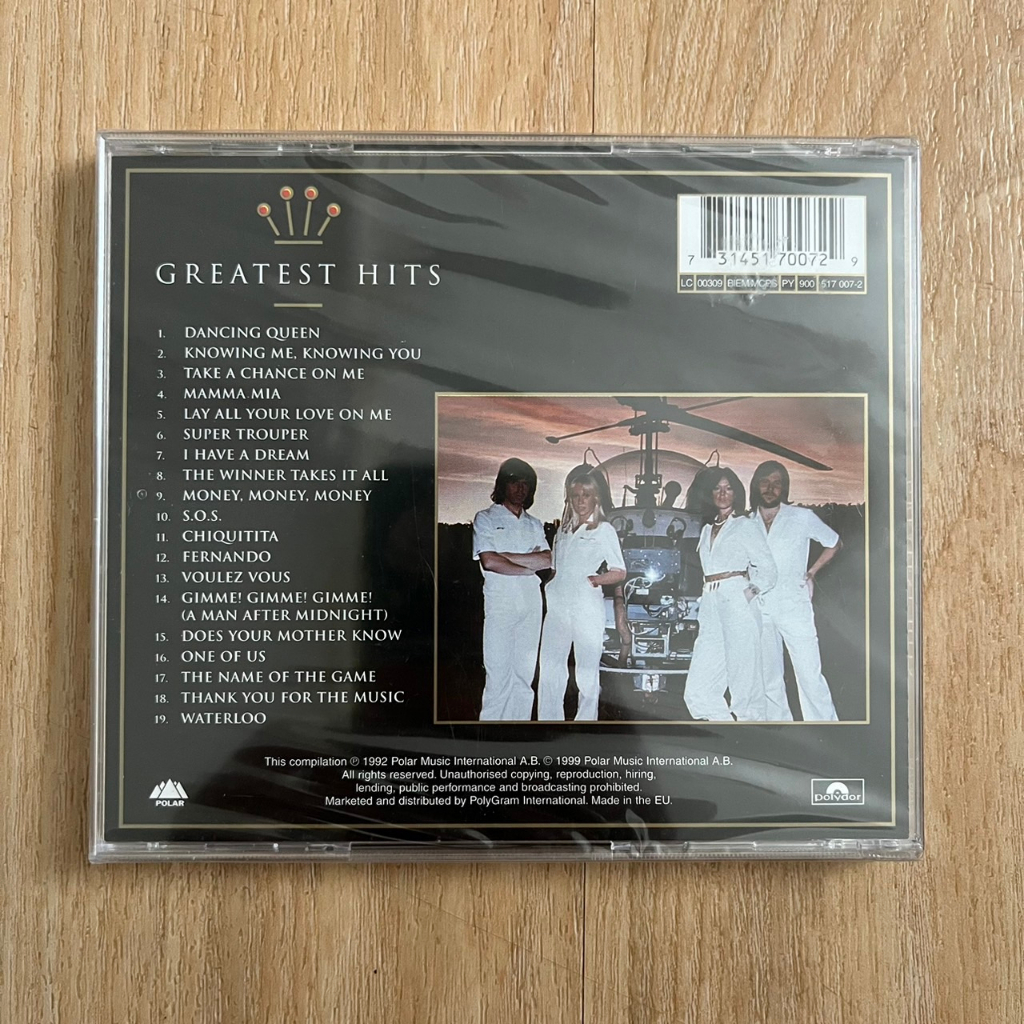 CD ซีดีเพลง ABBA – Gold (Greatest Hits) (แผ่นแท้,ใหม่ ซีล )