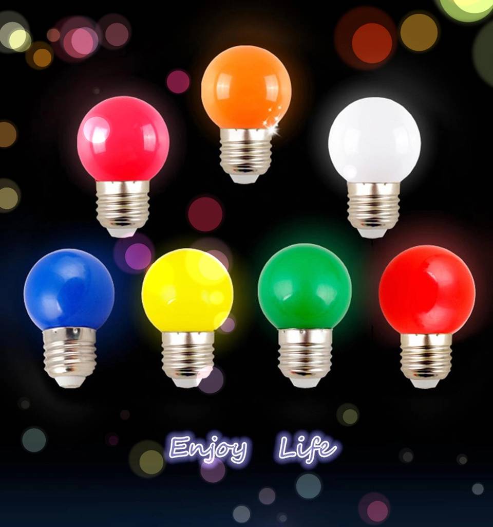 หลอดปิงปอง LED รุ่น 3W ชนิดแสงwhite,warm white,red,green,blue