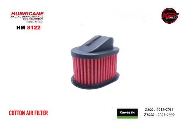 กรองอากาศ HURRICANE FOR KAWAZAKI Z800 2012-2013 /Z1000 2003-2009 (CONTON) HM8122