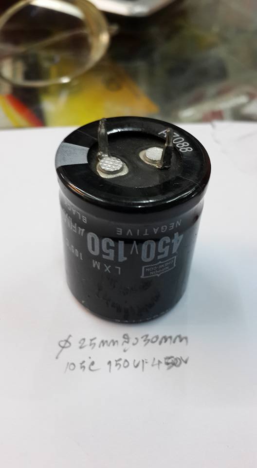 C150UF450VDC105cเส้นผ่านศูนย์กลางอ้วน25MMสูง30MM(25x30mm)