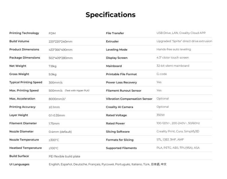 3D Printer Creality Ender 3 V3 KE by In2real3d (Ender3V3 KE, Ender-3 V3 KE)