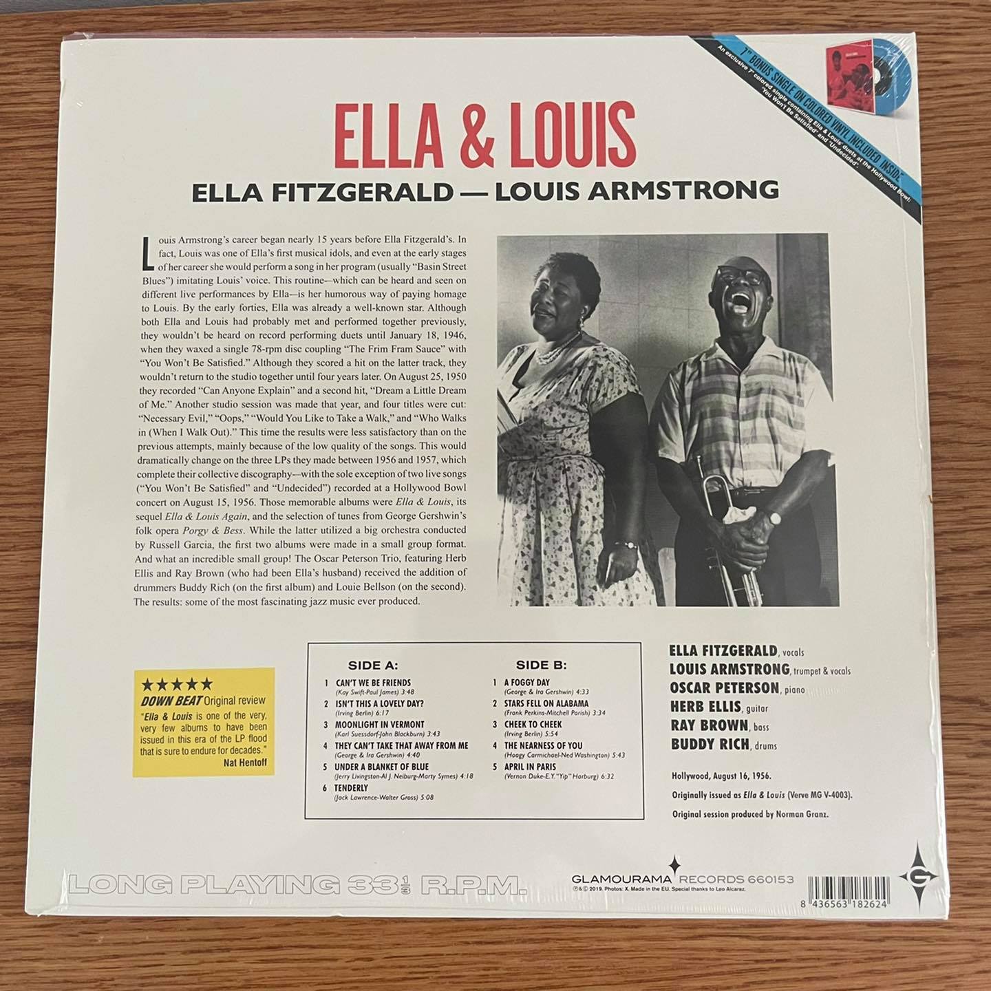 แผ่นเสียง Ella Fitzgerald & Louis Armstrong – Ella & Louis **LP + 7นิ้ว bonus single