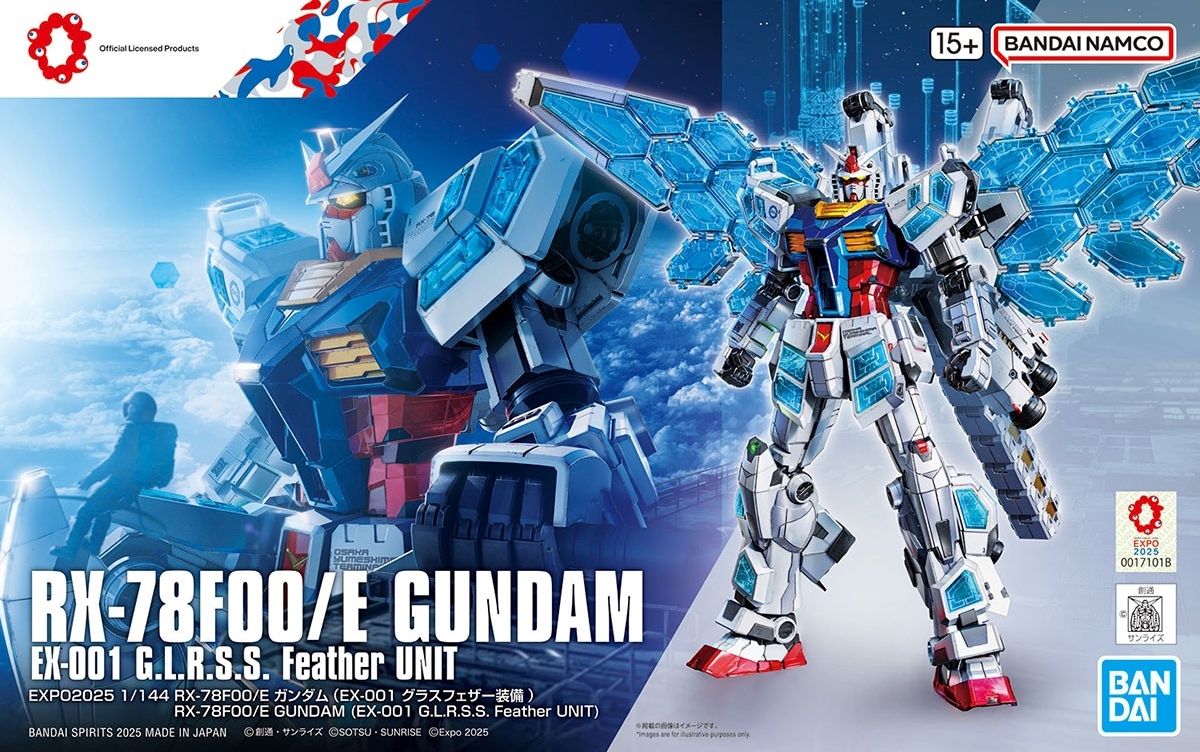 Preorder BANDAI SPIRITS 1/144 RX-78F00/E GUNDAM EX-001 G.L.R.S.S. Feather UNIT