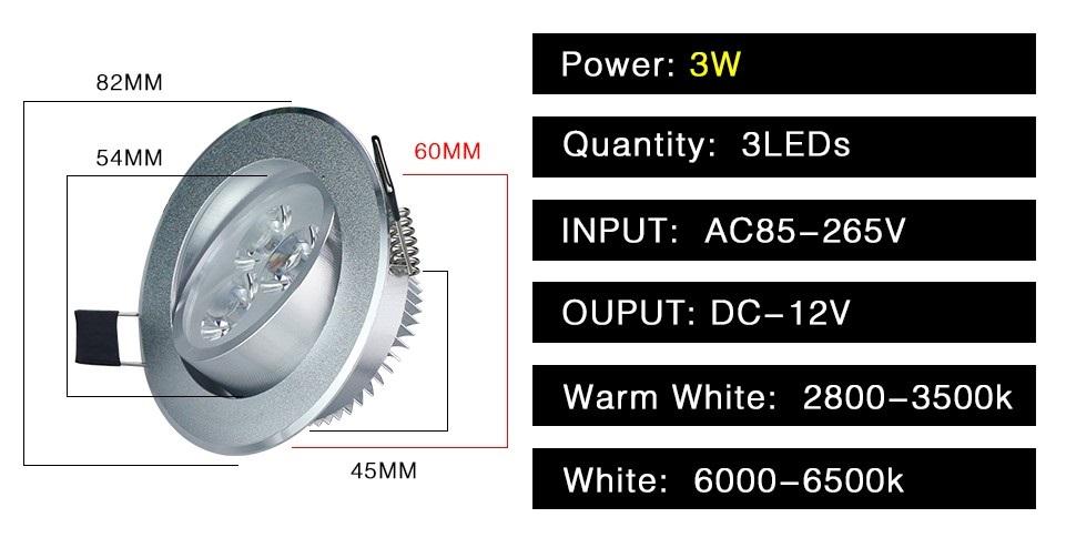 X3 สุดคุ้ม !! เเพ็ค 3 ชิ้น LED DOWNLIGHT 3W โคมไฟดาว์นไลท์ โคมไฟตกเเต่งเพดาน โคมไฟฝังฝ้า โคมไฟส่องเฉพาะจุด 3W เเสงวอร์มไวท์ รุ่นขอบเงิน พร้อมหม้อเเปลง ติดตั้งใช้งานได้ทันที จำนวน 3 ชิ้น