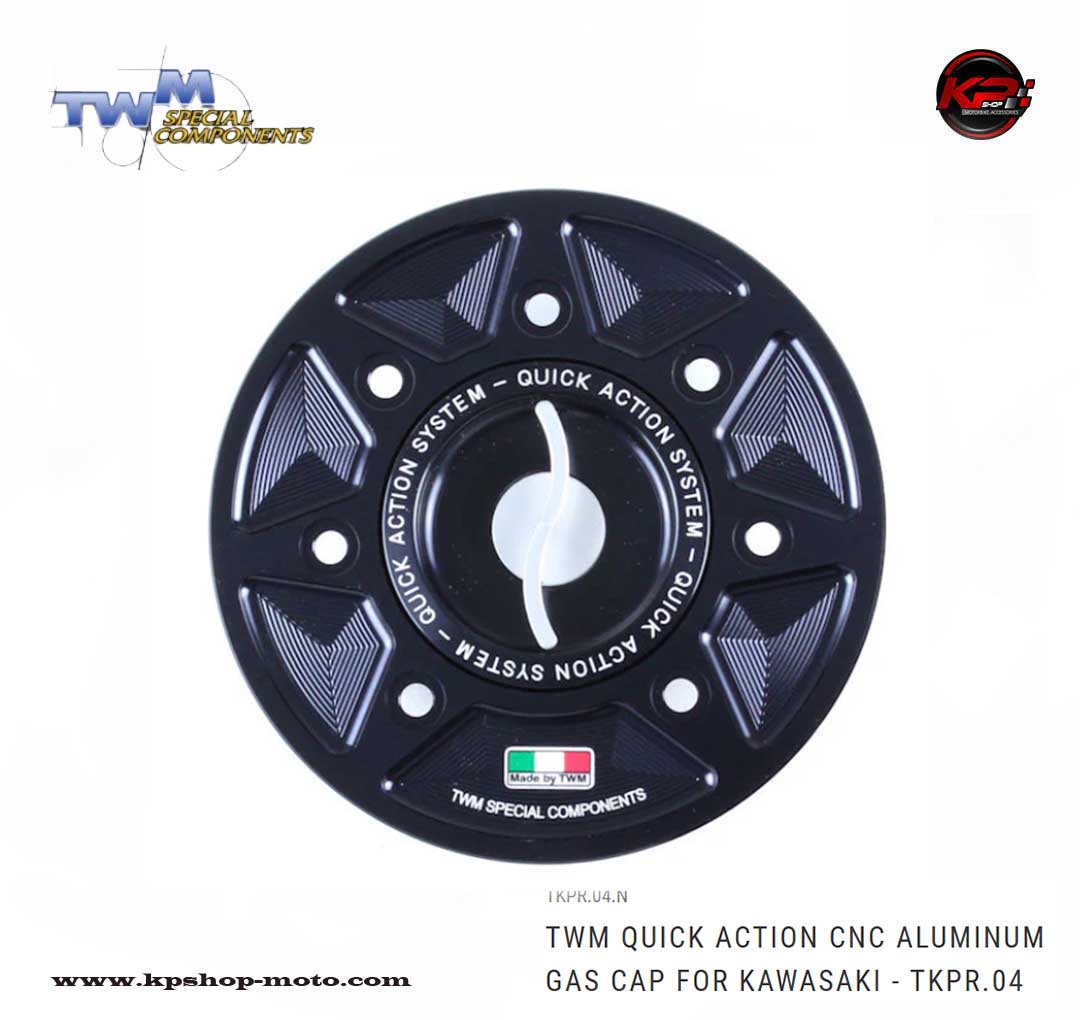 ฝาถัง TWM Quick Action CNC Aluminum Gas Cap for Kawasaki Z900 2025+