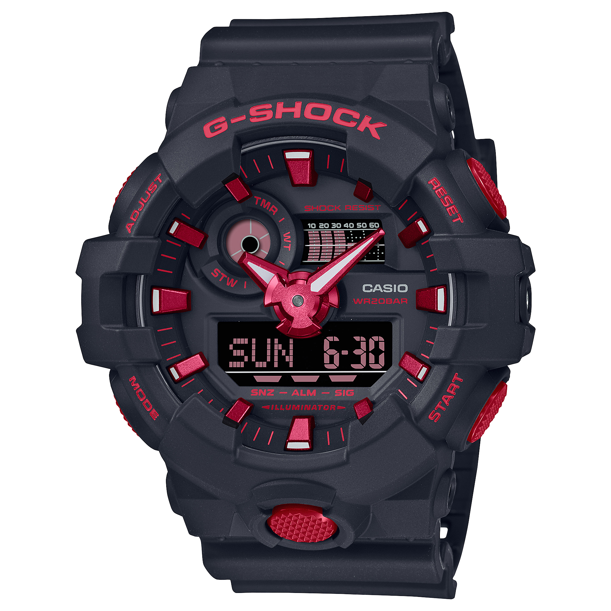 GA-700BNR-1A | อะนาล็อก-ดิจิตอลมาตรฐาน | G-SHOCK | นาฬิกา | CASIO